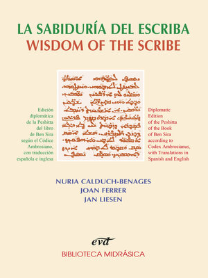 cover image of La sabiduría del Escriba